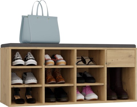 Szafka Na Obuwie Buty Otwarta TALLIN DĄB ARTISAN Do Przedpokoju