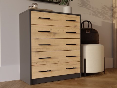 Szafka na obuwie ALEX ANTRACYT ARTISAN Do Przedpokoju