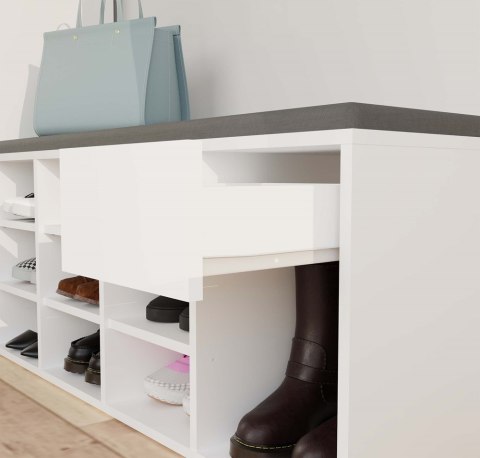 Szafka na obuwie otwarta TALLIN BIAŁY