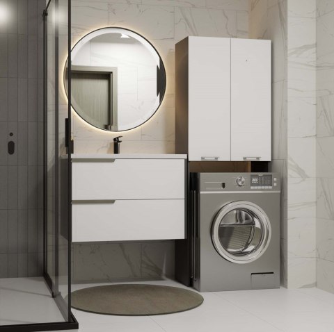 Szafka na pralkę Pola DD ANTRACYT / BIAŁY