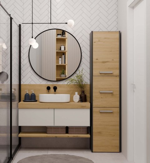 SZAFKA ŁAZIENKOWA 43 ANTRACYT/ARTISAN