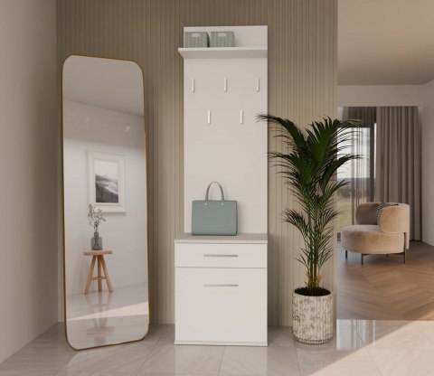 WIESZAK SZAFKA NA BUTY DUO BIEL MAT