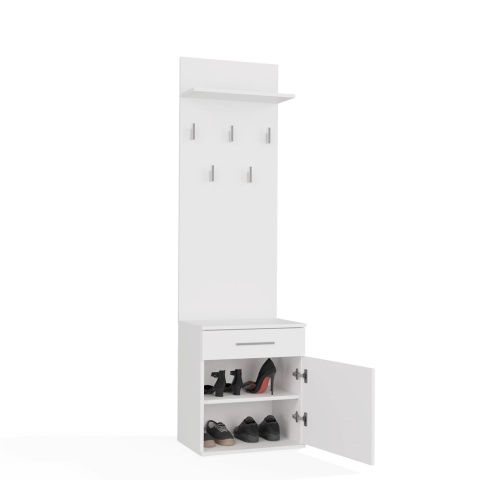 WIESZAK SZAFKA NA BUTY DUO BIEL MAT