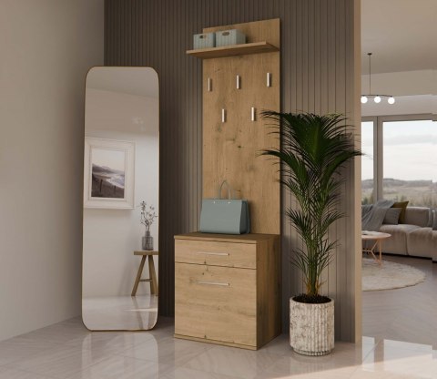 WIESZAK SZAFKA NA BUTY DUO DĄB ARTISAN