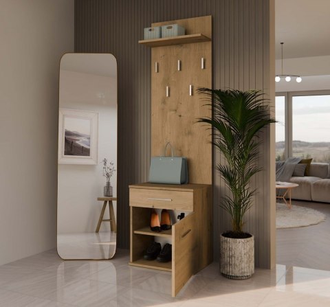 WIESZAK SZAFKA NA BUTY DUO DĄB ARTISAN