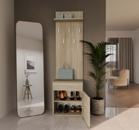 WIESZAK SZAFKA NA BUTY DUO DĄB SONOMA