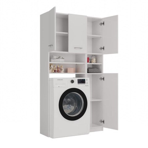 ZESTAW ŁAZIENKOWY MARPOL REGAŁ SZAFKA SŁUPEK BIAŁY