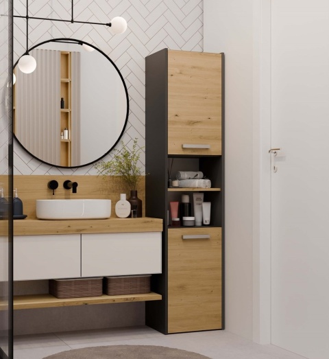 SZAFKA ŁAZIENKOWA 40 ANTRACYT/ARTISAN