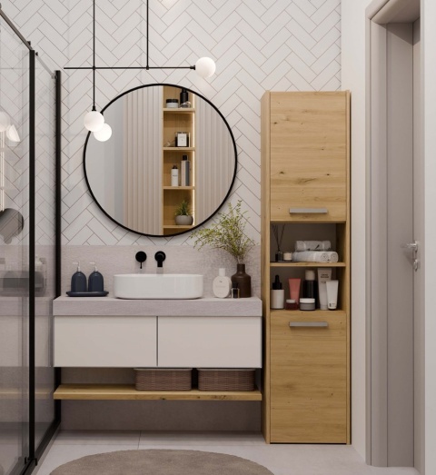 SZAFKA ŁAZIENKOWA S40 - DĄB ARTISAN