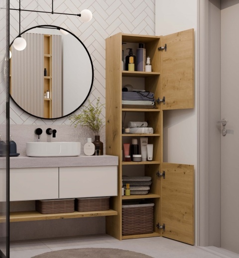 SZAFKA ŁAZIENKOWA S40 - DĄB ARTISAN