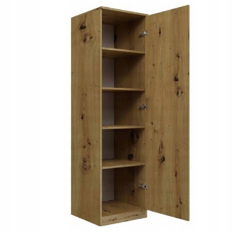 Szafa garderoba 50 cm dąb artisan półki lub drążek