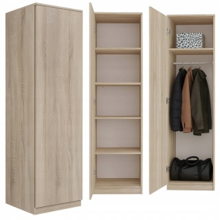 Szafa garderoba 50 cm dąb sonoma półki lub drążek