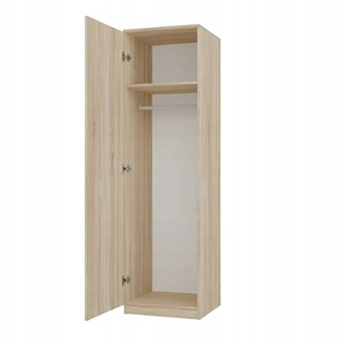 Szafa garderoba 50 cm dąb sonoma półki lub drążek