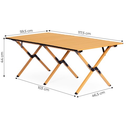 Stolik turystyczny składany 120x60 cm – stół kempingowy z torbą