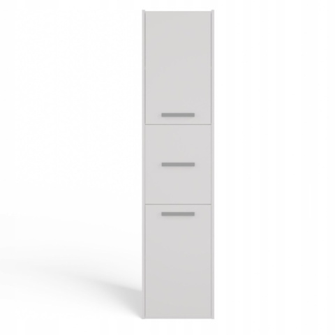 Szafka łazienkowa 40 cm SARA S43 słupek 6 półek - biały matowy