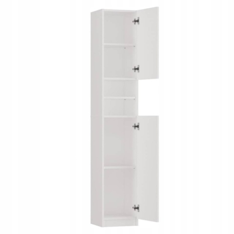 Słupek 32 cm MARBELA szafka łazienkowa 6 półek - biały