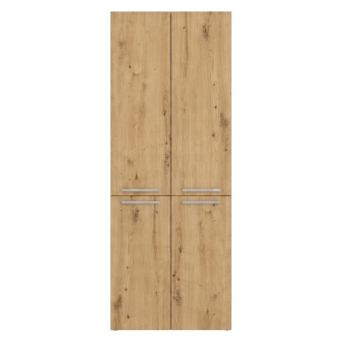 Szafka łazienkowa 60cm NEL z dwoma koszami na pranie - mix antracyt / dąb artisan