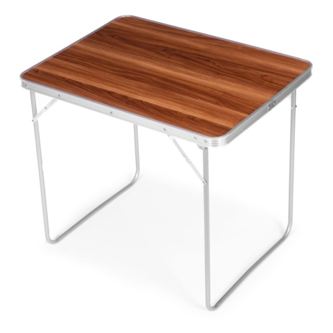 Stolik turystyczny składany 80x60 cm – stół kempingowy walizka na taras, balkon i ogród
