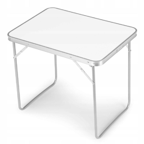 Stolik turystyczny stół piknikowy składany blat 80x60 cm biały