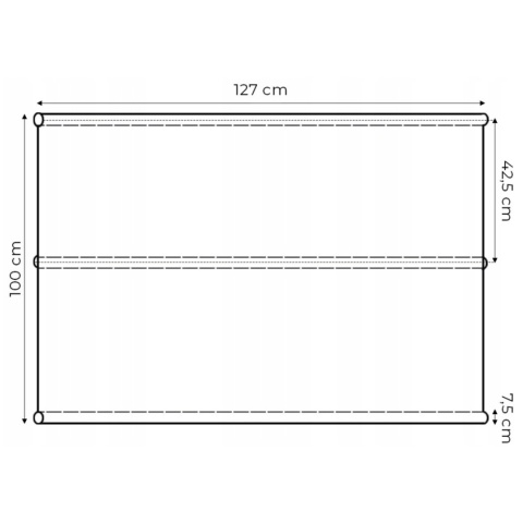 Siedzisko materiał na huśtawkę ogrodową 127x100 cm brązowe poszycie podkład