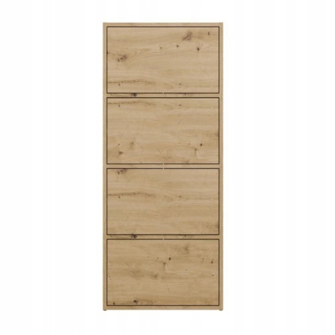 Komoda 50 cm ALMA 4 półki drzwi TIP-ON - dąb artisan