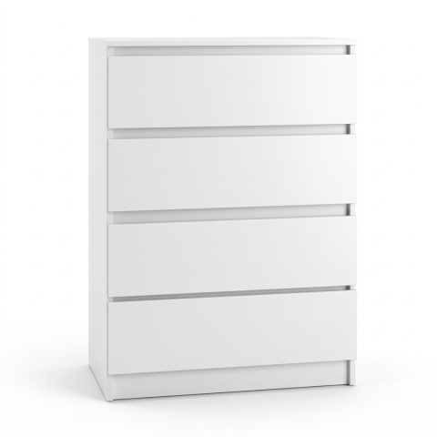Komoda 70 cm MALWA 4 szuflady - biały matowy