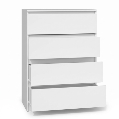 Komoda 70 cm MALWA 4 szuflady - biały matowy