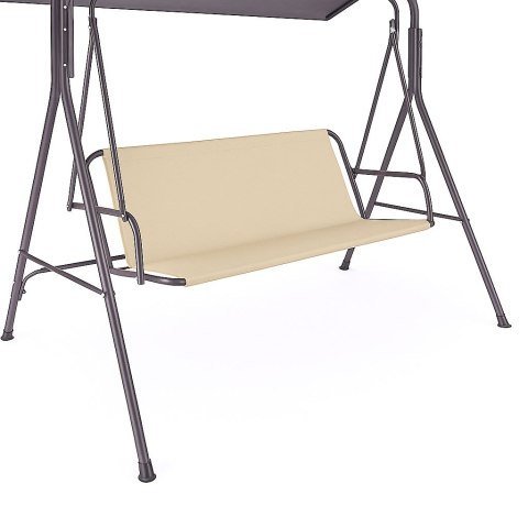 Siedzisko do huśtawki ogrodowej 127x100 beżowe wymienny mateirał podkład